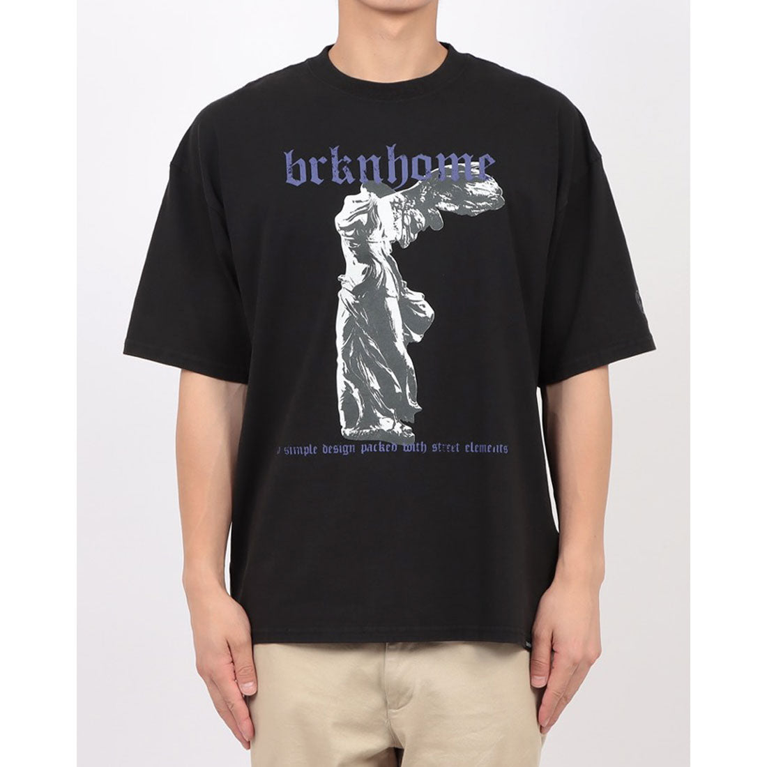 ジーンズメイト JEANS MATE BRKNHOME アートプリント Tシャツ2 （ホワイト） ホワイト