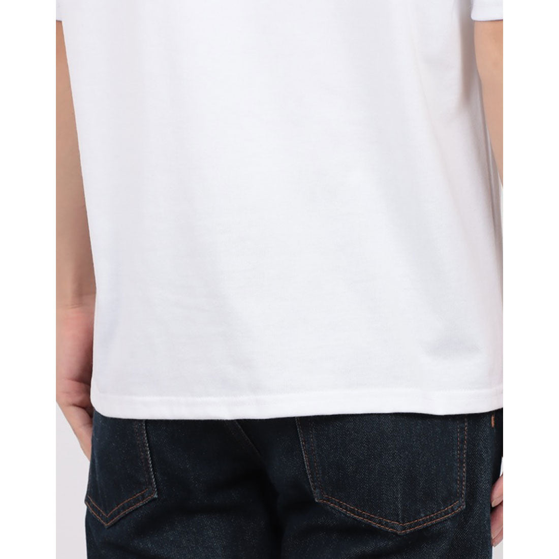 ジーンズメイト JEANS MATE OUTDOOR EXCHANGE リーフロゴ プリント Tシャツ （ホワイト） ホワイト