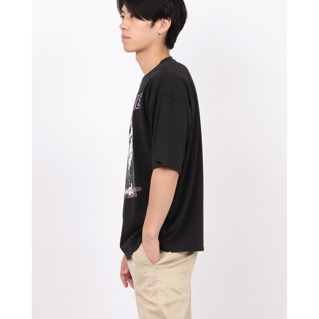 ジーンズメイト JEANS MATE BRKNHOME アートプリント Tシャツ1 （ホワイト） ホワイト