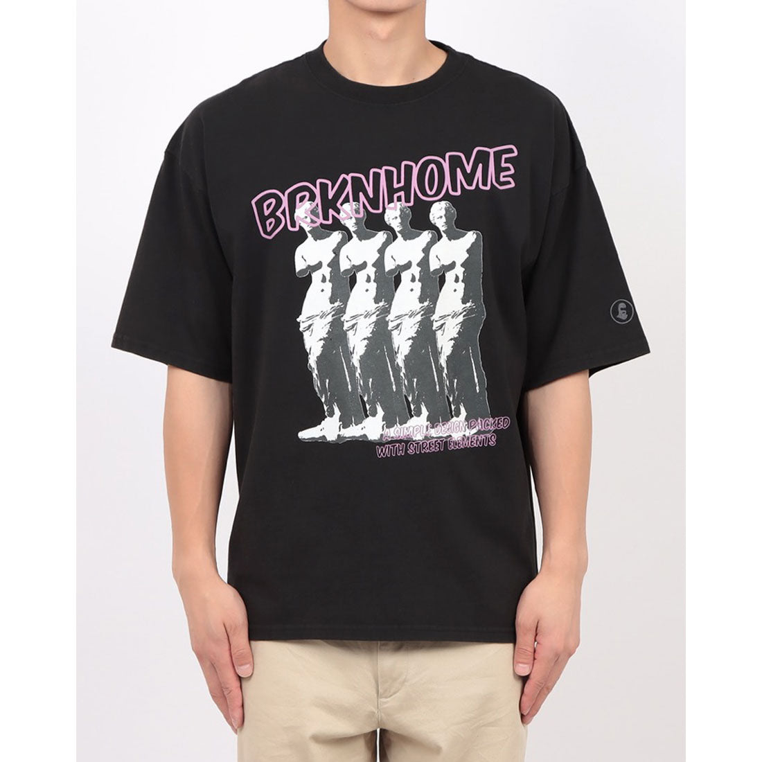 ジーンズメイト JEANS MATE BRKNHOME アートプリント Tシャツ1 （ホワイト） ホワイト