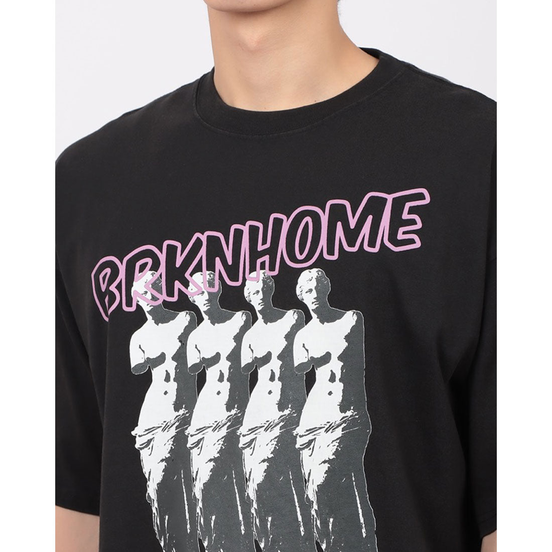 ジーンズメイト JEANS MATE BRKNHOME アートプリント Tシャツ1 （ホワイト） ホワイト