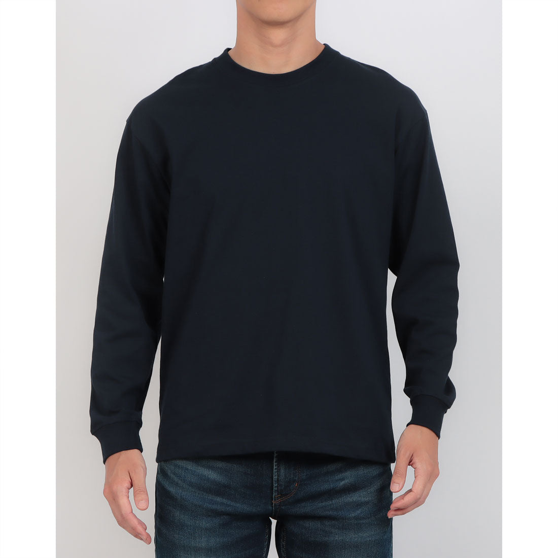 ジーンズメイト JEANS MATE バックプリント ロングTシャツ RAGGED MOUNTAIN （ネービー） ネービー