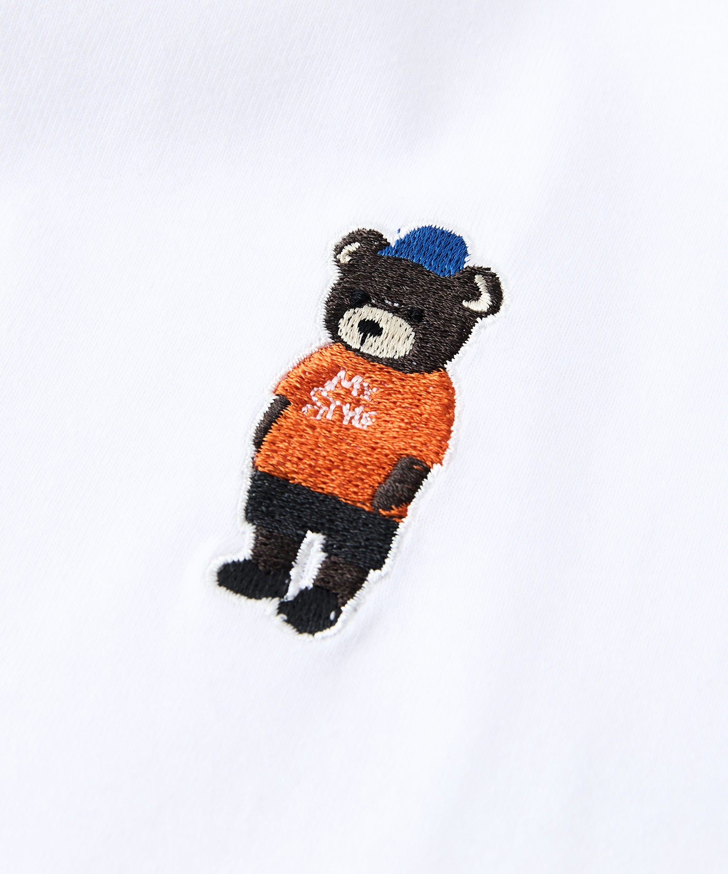 ジーンズメイト JEANS MATE 汗染み 防止 刺繍 BIG ロンT ZERO STAIN ゼロステイン （ホワイトA） ホワイトA