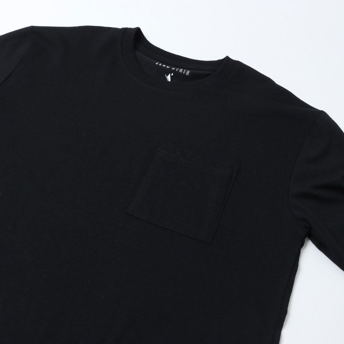 ジーンズメイト JEANS MATE 汗染み 防止 胸ポケ クルーネック ロンT ZERO STAIN ゼロステイン （モクグレー） モクグレー