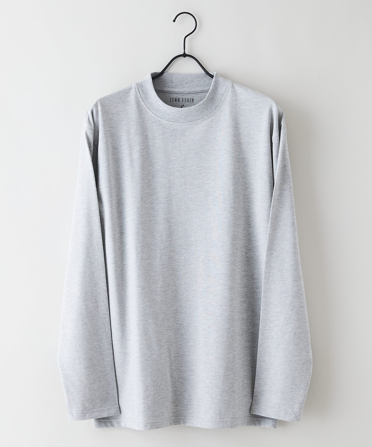 ジーンズメイト JEANS MATE 汗染み 防止 モックネック ロンT ZERO STAIN ゼロステイン （モクグレー） モクグレー