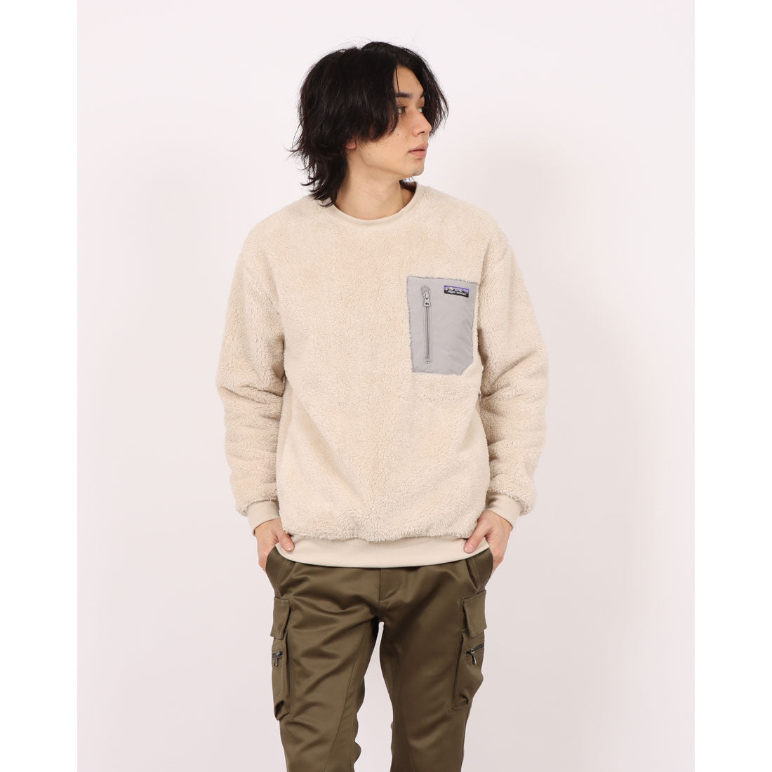 ジーンズメイト JEANS MATE DERRY ボア クルーネック RAGGED MOUNTAIN （アイボリー） アイボリー