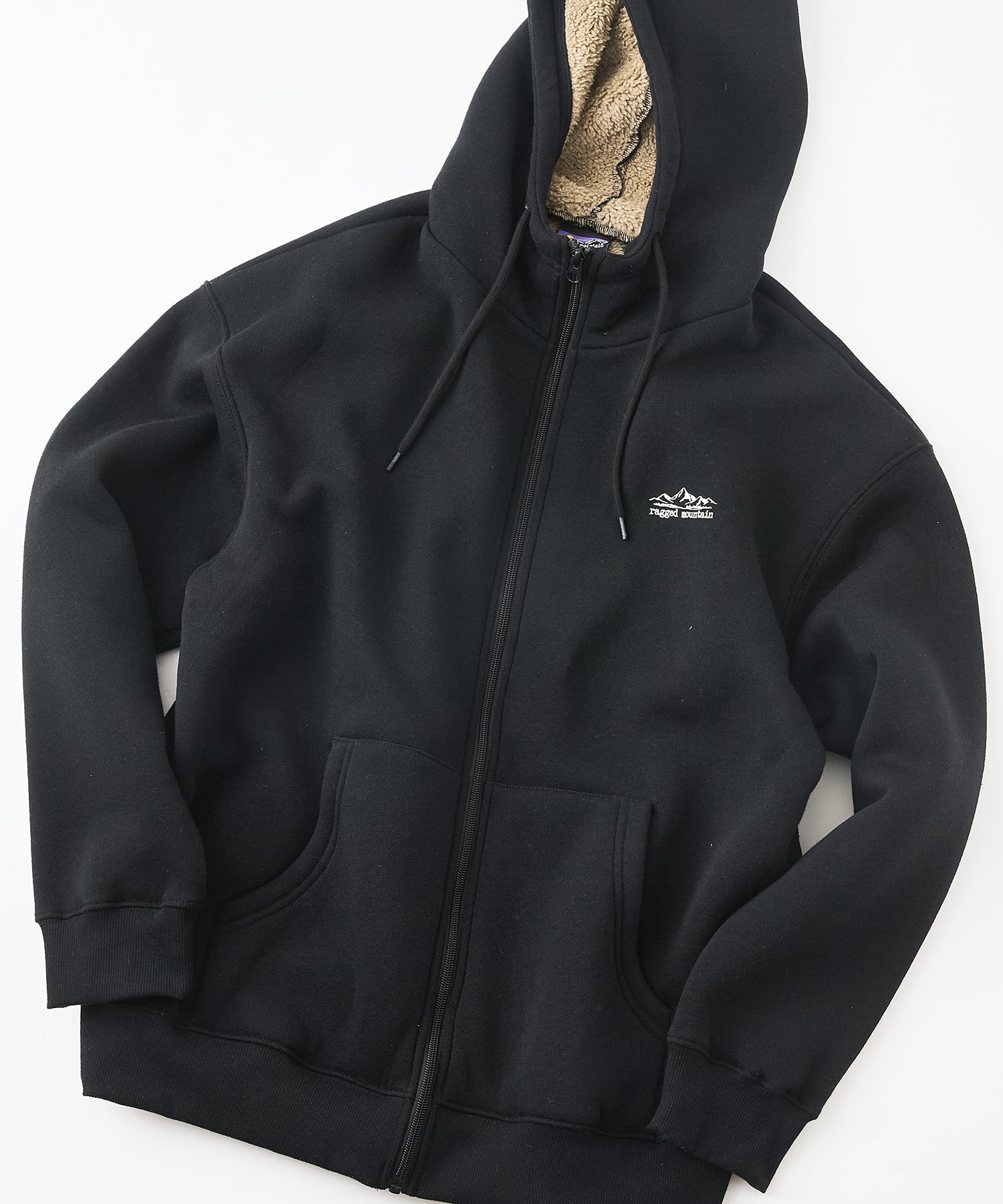 ジーンズメイト JEANS MATE PELHAM 裏ボア ZIP パーカー RAGGED MOUNTAIN （ブラック） ブラック