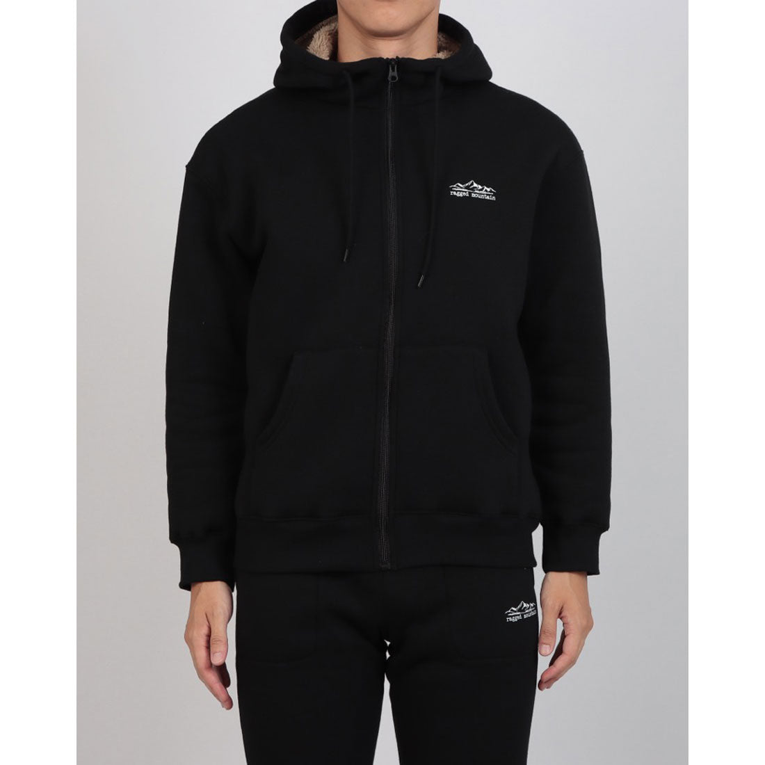 ジーンズメイト JEANS MATE PELHAM 裏ボア ZIP パーカー RAGGED MOUNTAIN （ブラック） ブラック