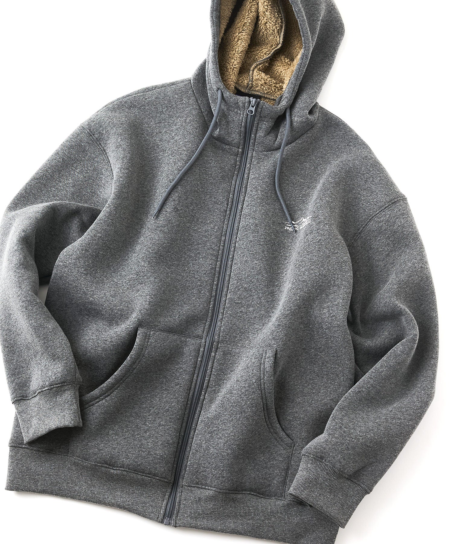 ジーンズメイト JEANS MATE PELHAM 裏ボア ZIP パーカー RAGGED MOUNTAIN （チャコールグレー） チャコールグレー