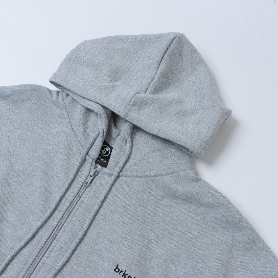ジーンズメイト JEANS MATE BRKNHOME バックプリント フルジップ パーカー （モクグレー） モクグレー