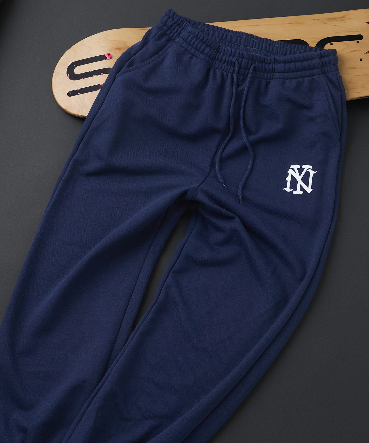 ジーンズメイト JEANS MATE SAVIER NY ロゴ スウェットパンツ （ネービー） ネービー