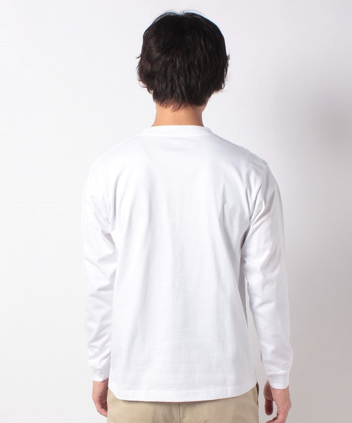 ジーンズメイト JEANS MATE 【HANES】BEEFY ビーフィー H5186ー2 コットン100% ロング スリーブ Tシャツ 2P 2枚組 長袖 ヘビーウェイト タフで型崩れしにくい （ホワイト） ホワイト