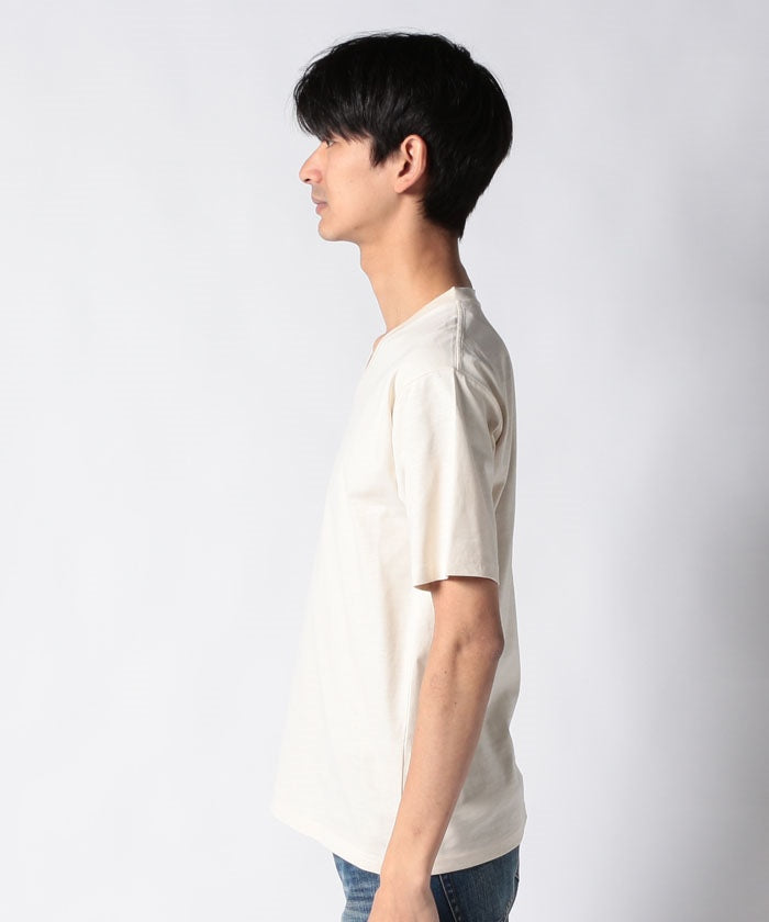 ジーンズメイト JEANS MATE 【ZEROSTAIN】着るだけで 汗染み対策 スラブ生地 VネックT インナーや肌着にも使いやすい （グレー） グレー