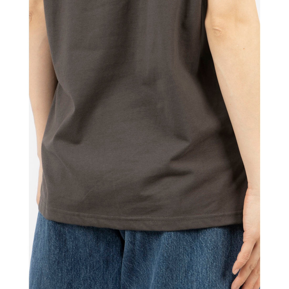 ジーンズメイト JEANS MATE ZERO STAIN ロールカフ サイドスリット Tシャツ 汗染み 目立ちにくい （スミクロ） スミクロ