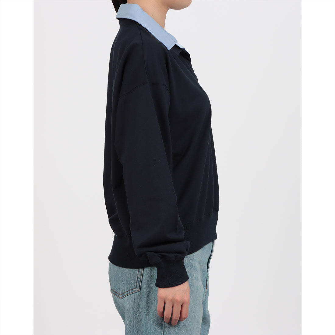 ジーンズメイト JEANS MATE C-FORT POINT ダブルカラー プルオーバー （ネービー） ネービー