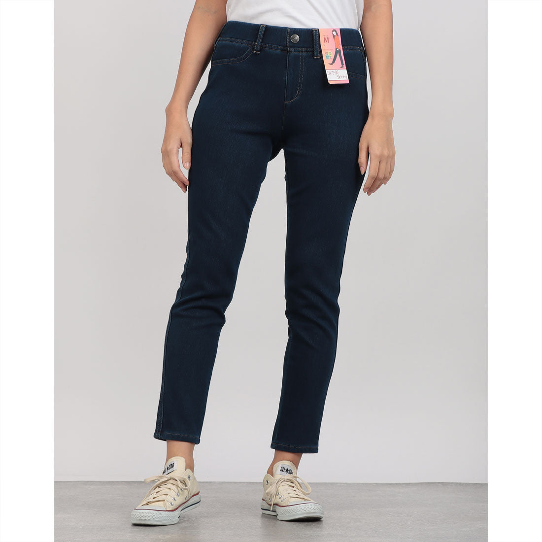 ジーンズメイト JEANS MATE ポカポカ 裏地 スキニー C-FORT POINT （Dネービー） Dネービー