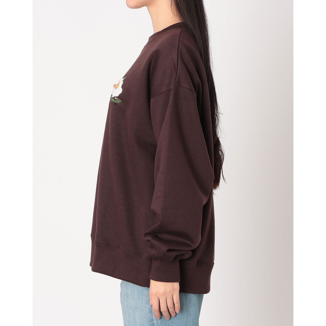 ジーンズメイト JEANS MATE C-FORT POINT オバケ スケボー トレーナー （ブラウン） ブラウン