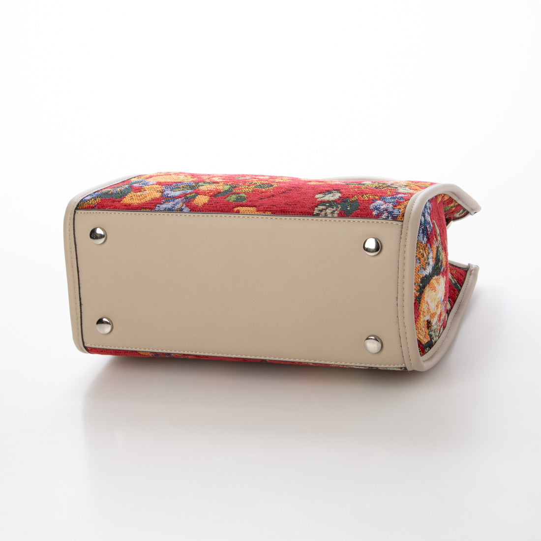 jouetie Gobelin Flower Double Open Square Handbag