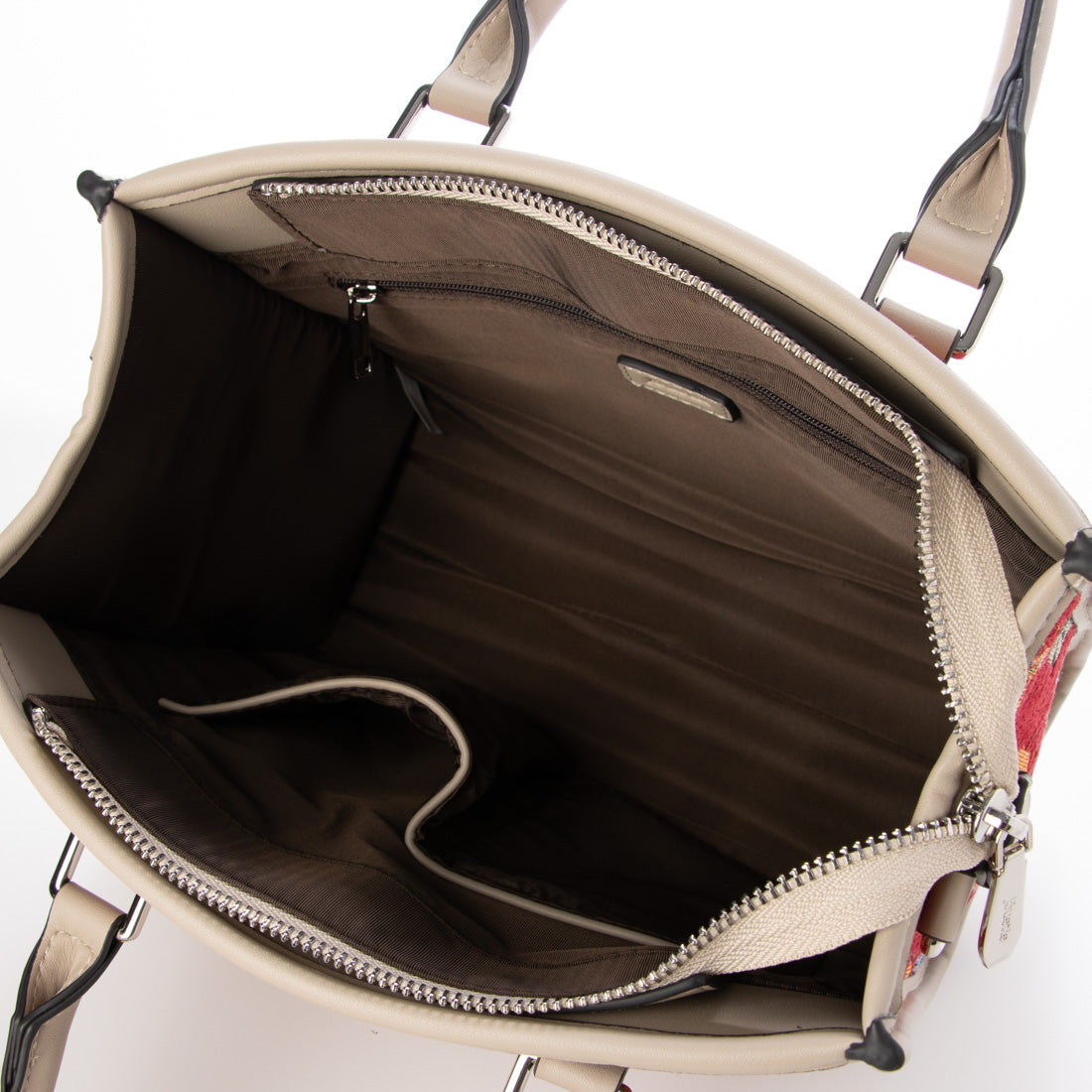 jouetie Gobelin Flower Double Open Square Handbag