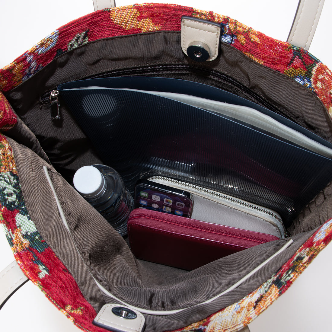 jouetie Gobelin Flower Flat Tote Bag