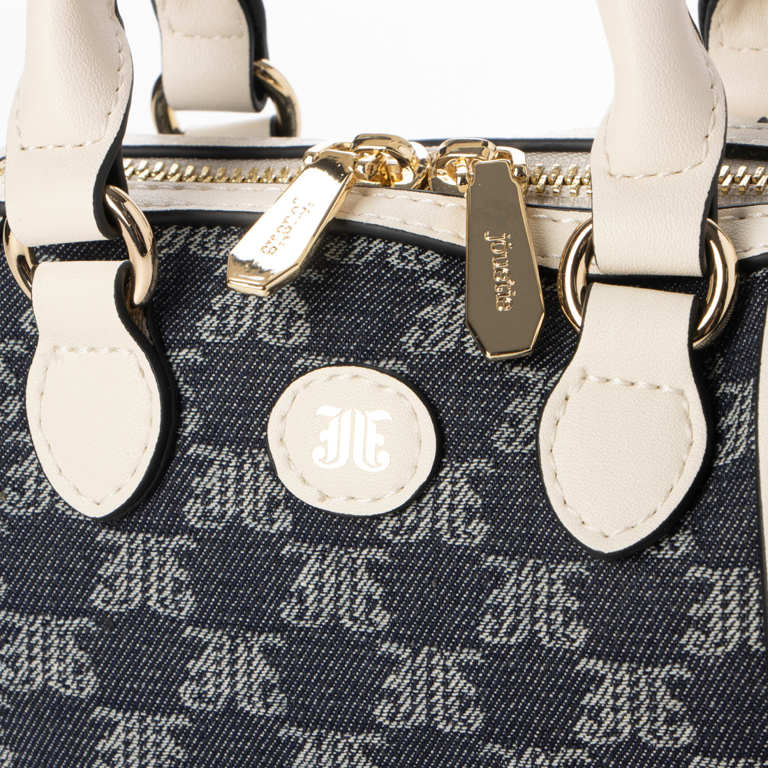 Jouetie JJ Monogram Jacquard Micro Mini Boston Bag Shoulder Bag