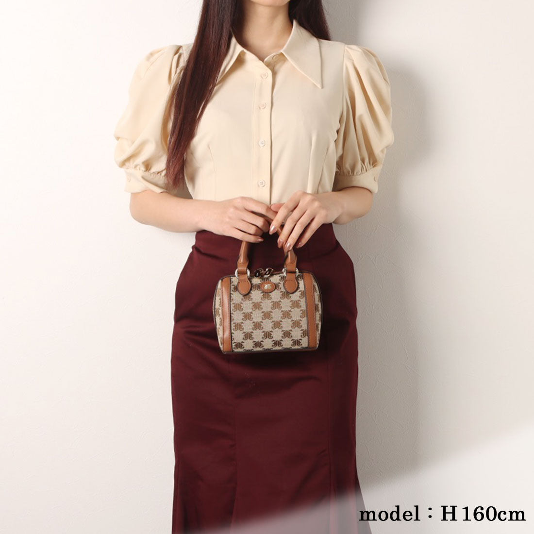 Jouetie JJ Monogram Jacquard Micro Mini Boston Bag Shoulder Bag