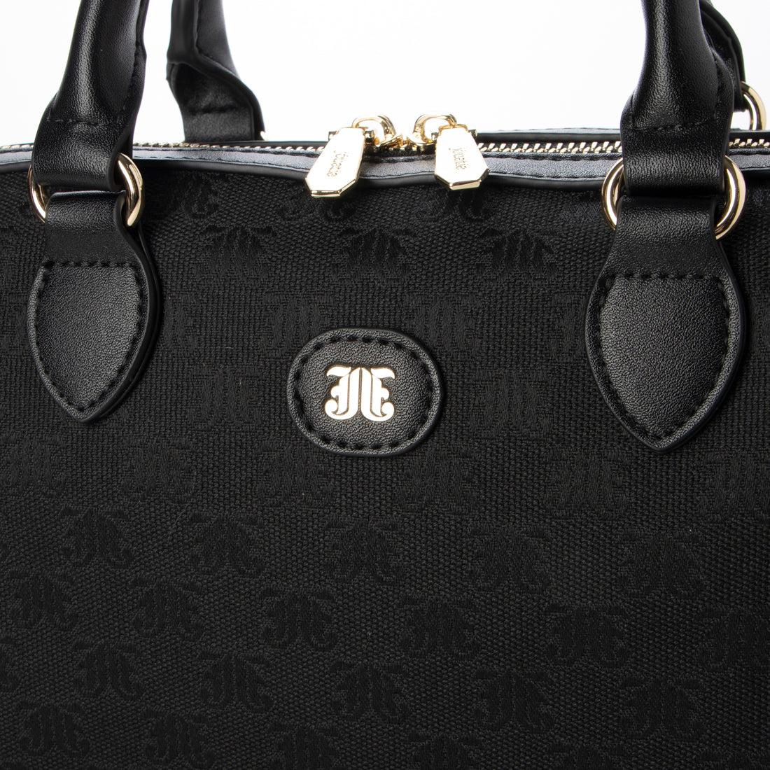 Jouetie JJ Monogram Jacquard Medium Boston Bag