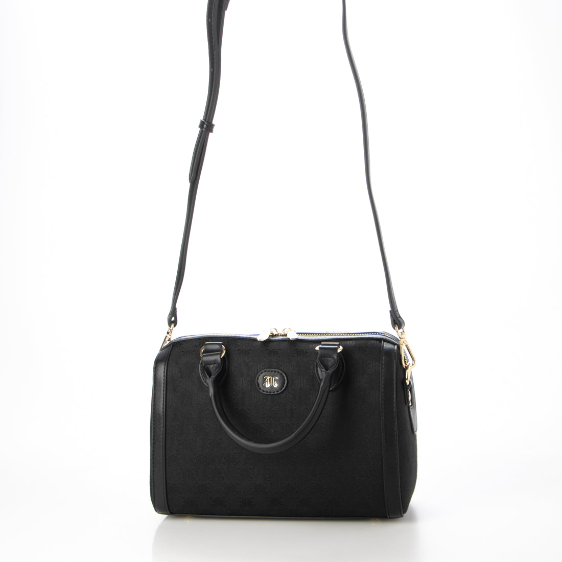 Jouetie JJ Monogram Jacquard Medium Boston Bag