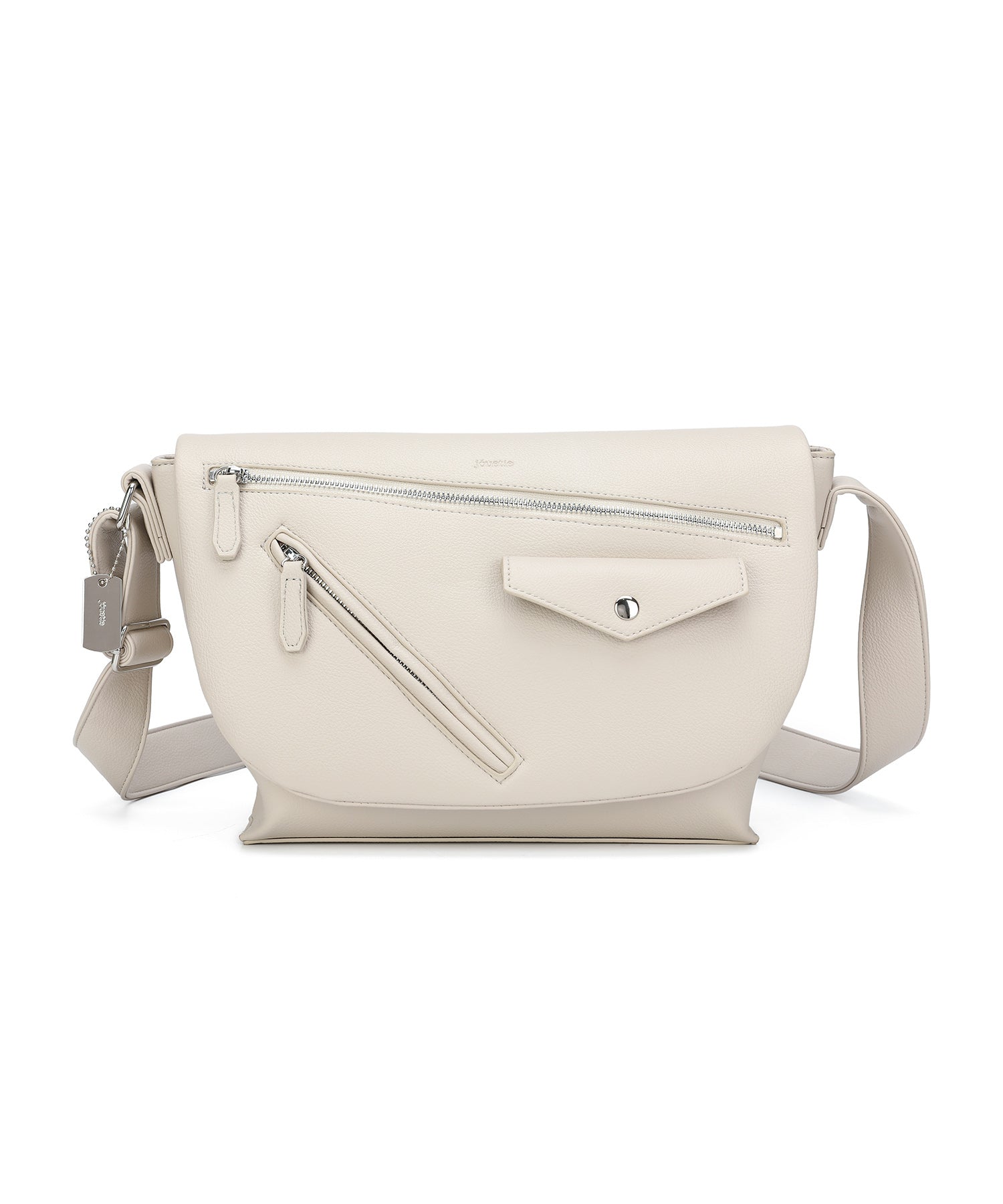 Jouetie Grain PU Riders Messenger Shoulder Bag