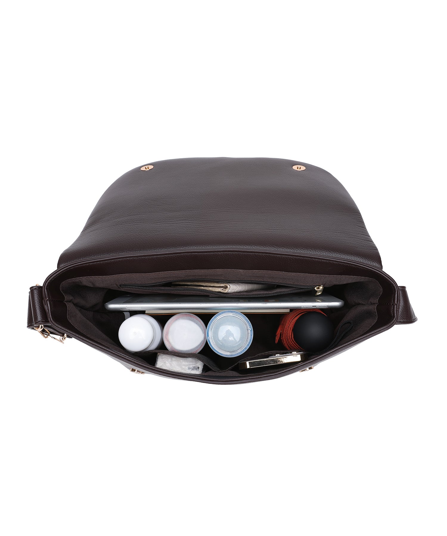 Jouetie Grain PU Riders Messenger Shoulder Bag