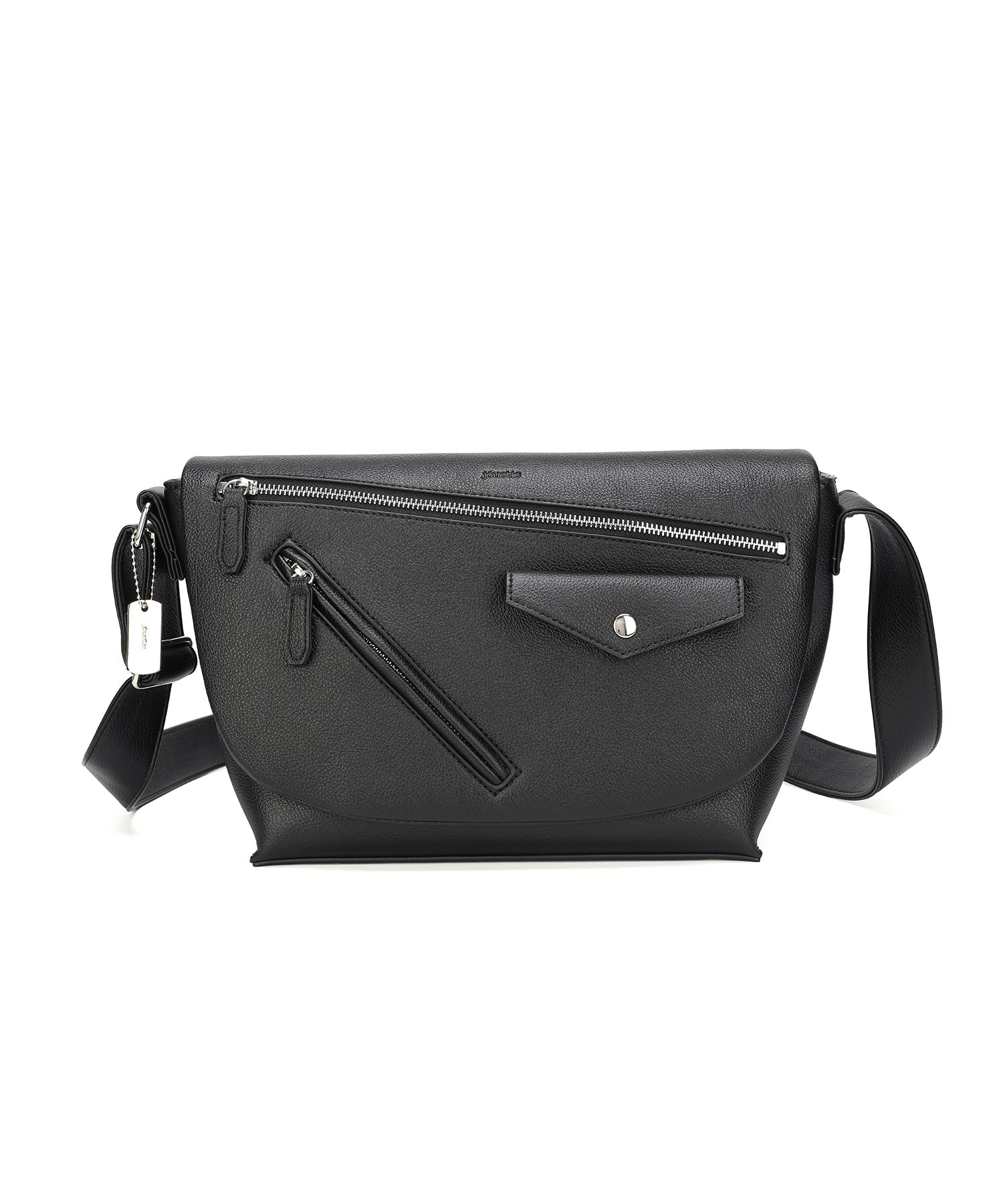 Jouetie Grain PU Riders Messenger Shoulder Bag
