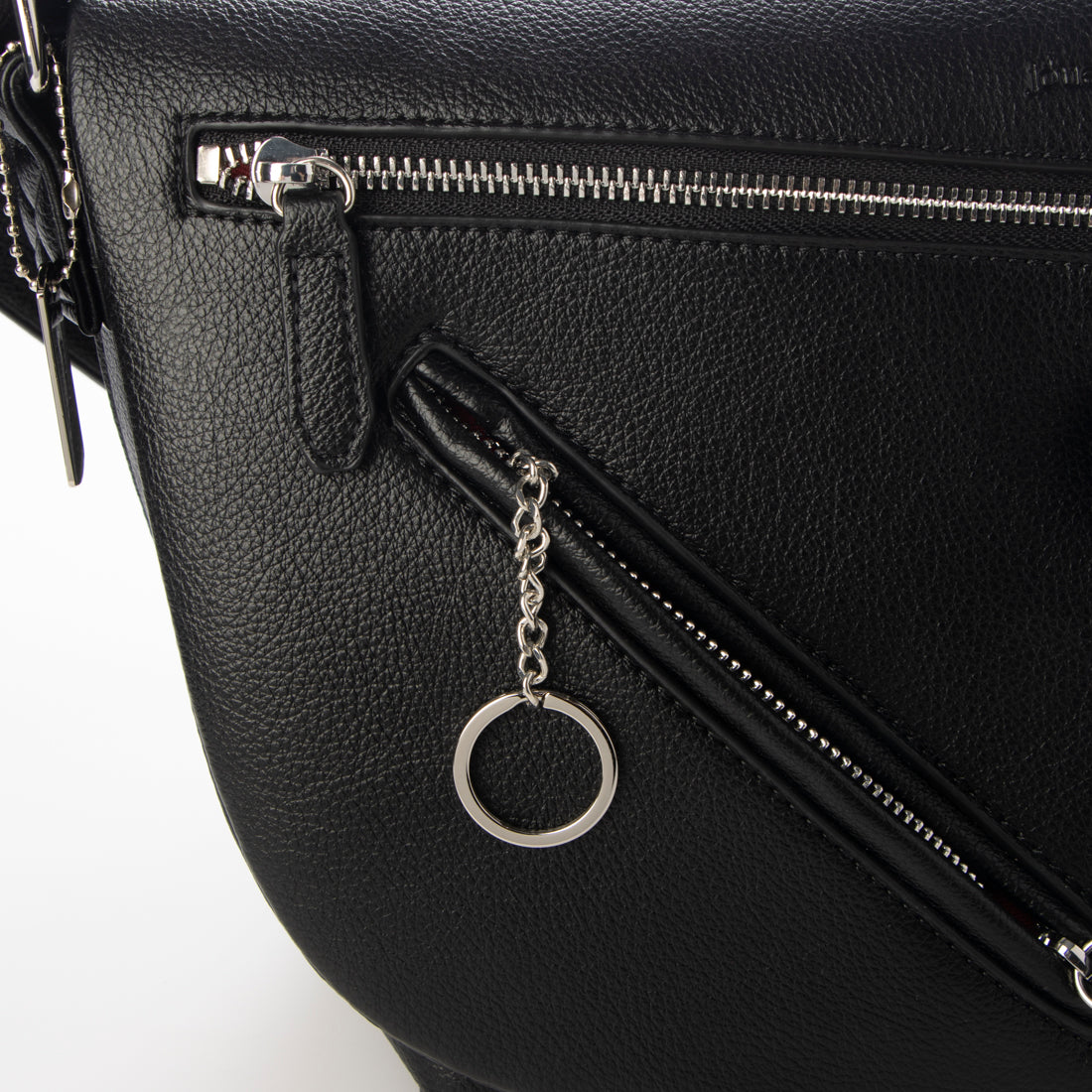 Jouetie Grain PU Riders Messenger Shoulder Bag