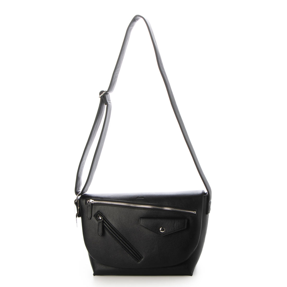 Jouetie Grain PU Riders Messenger Shoulder Bag