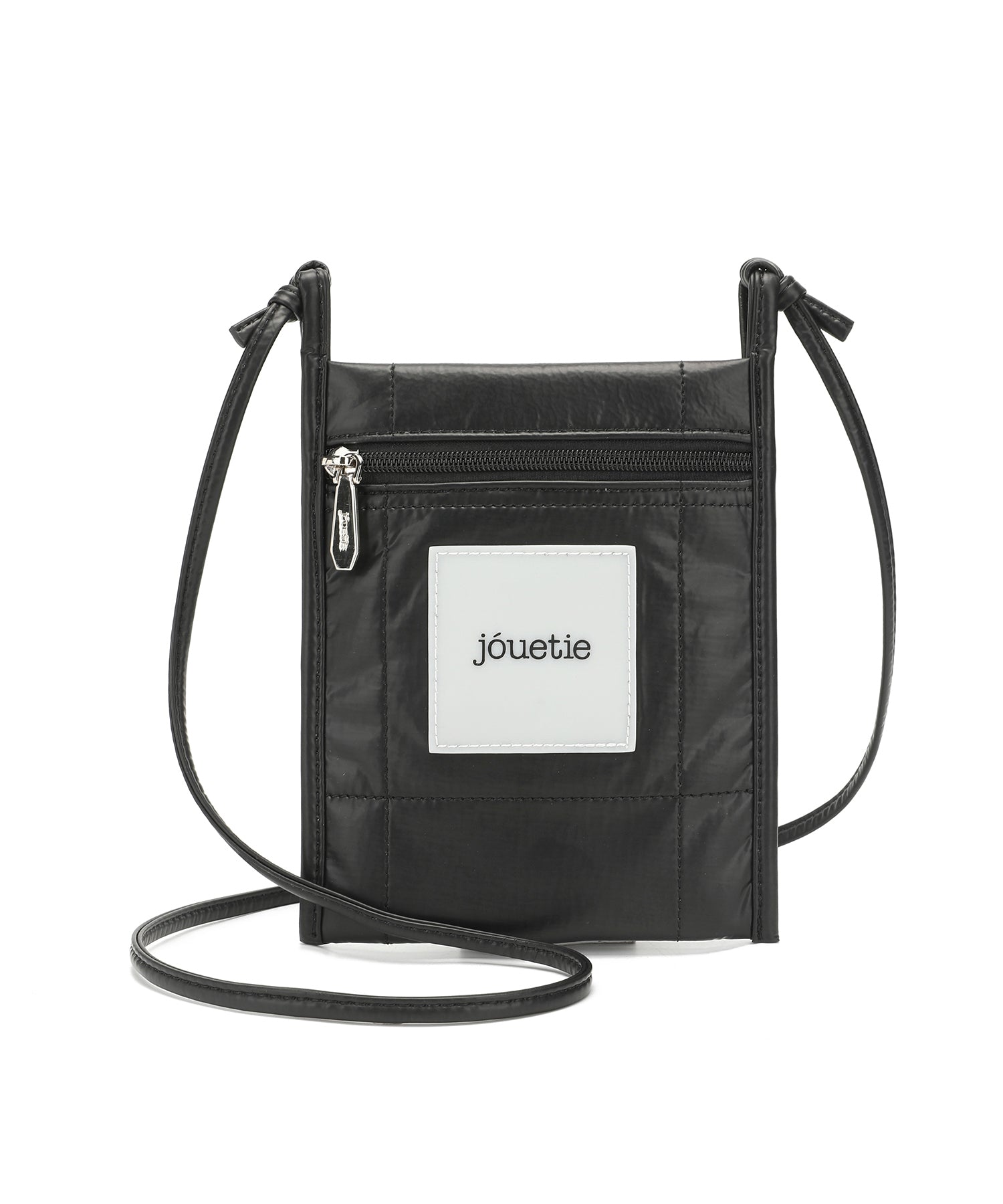 Jouetie Metallic PU Quilted Slim Mini Shoulder Bag