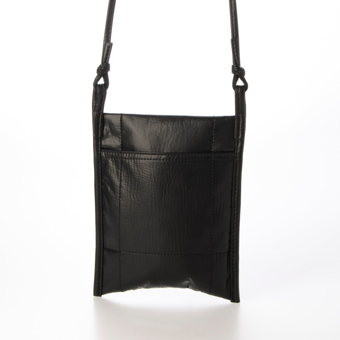 Jouetie Metallic PU Quilted Slim Mini Shoulder Bag