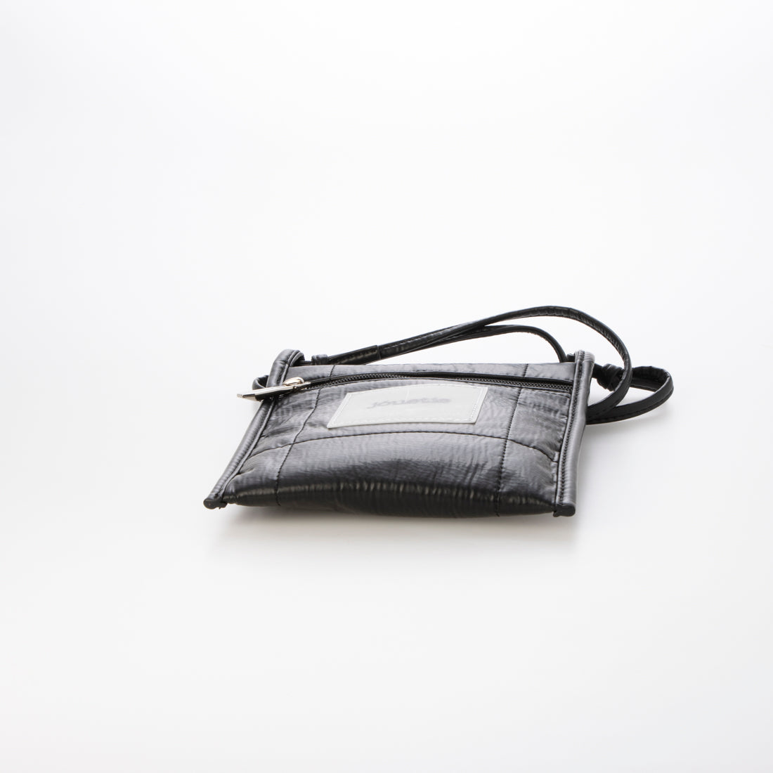 Jouetie Metallic PU Quilted Slim Mini Shoulder Bag