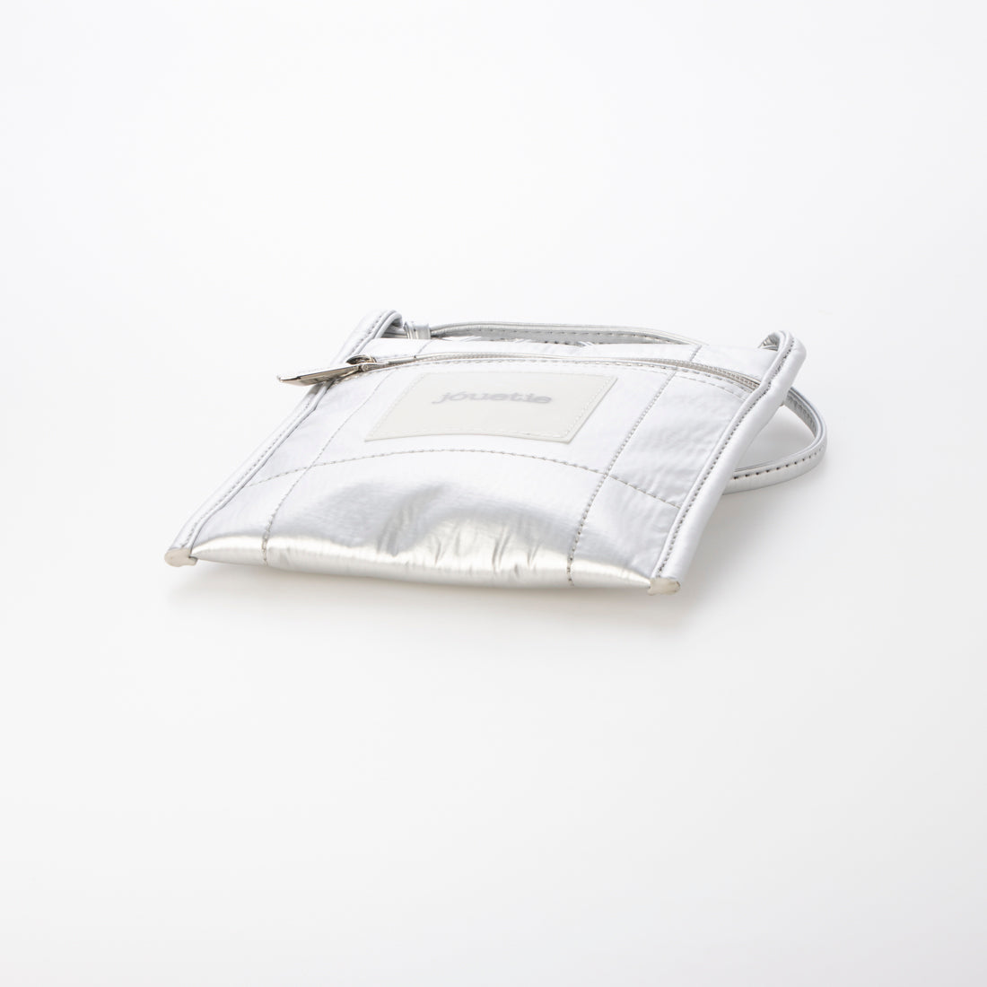 Jouetie Metallic PU Quilted Slim Mini Shoulder Bag