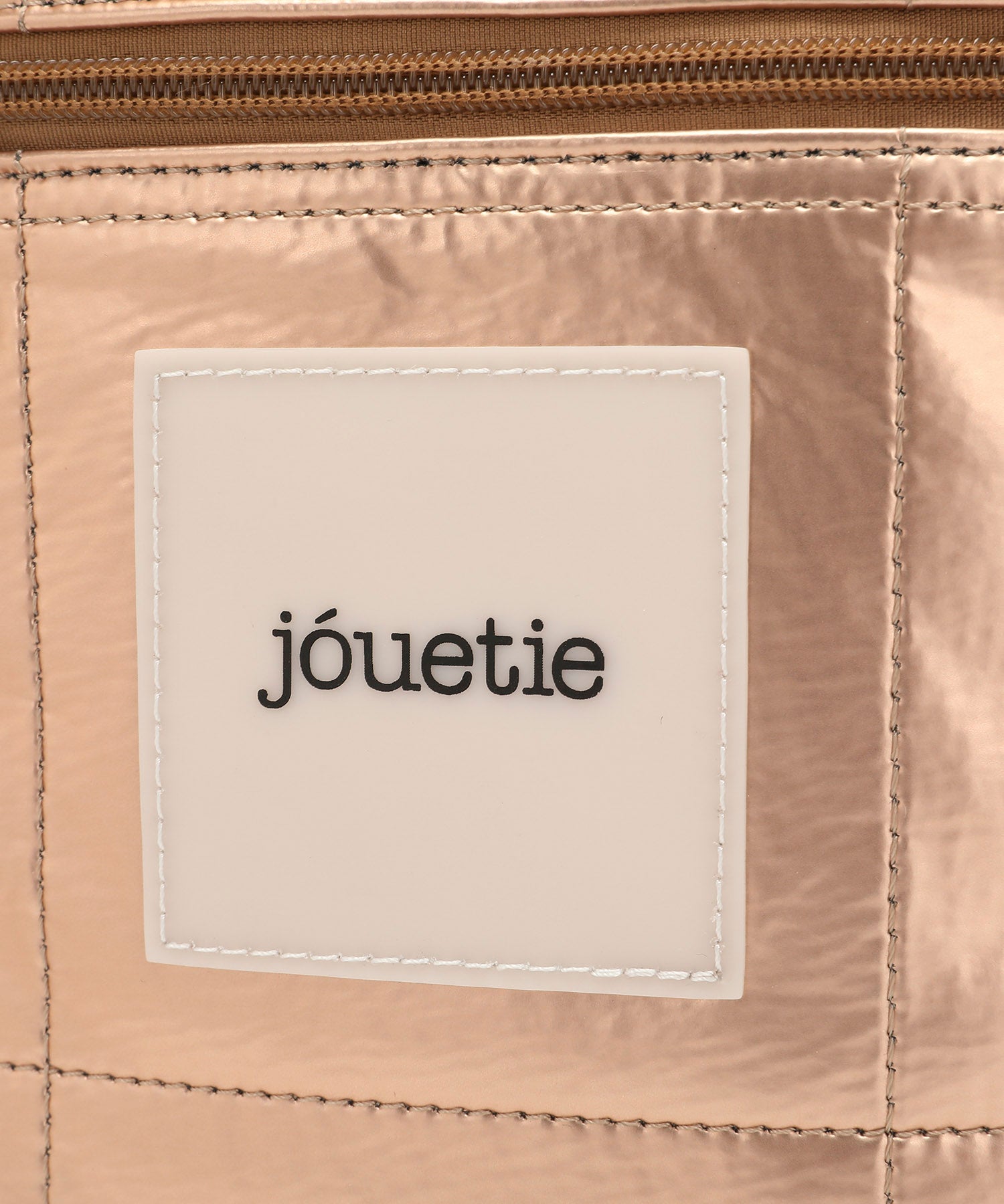 Jouetie Metallic PU Quilted Slim Mini Shoulder Bag