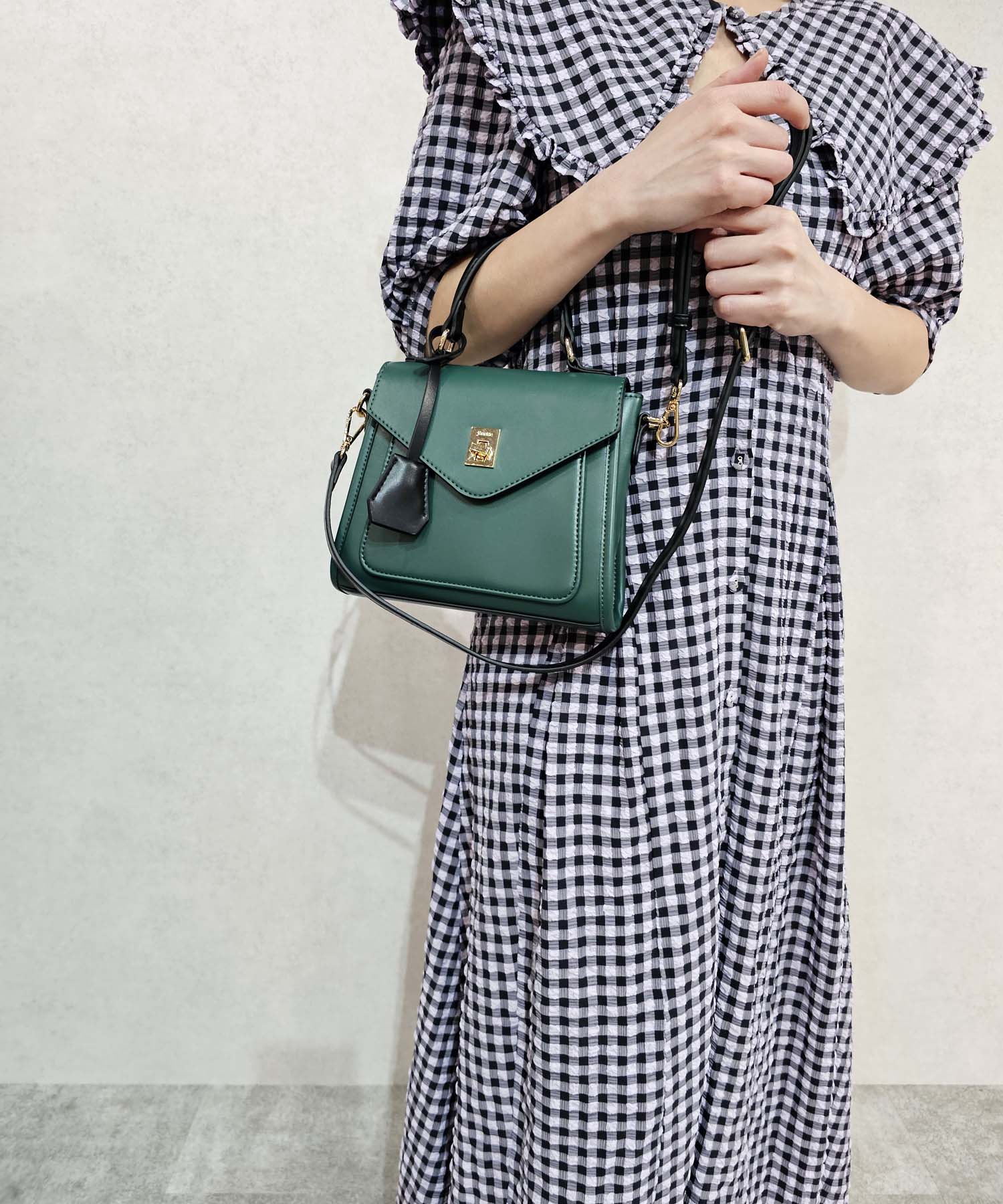 Jouetie Key House Attached Smooth Flap Shoulder Bag