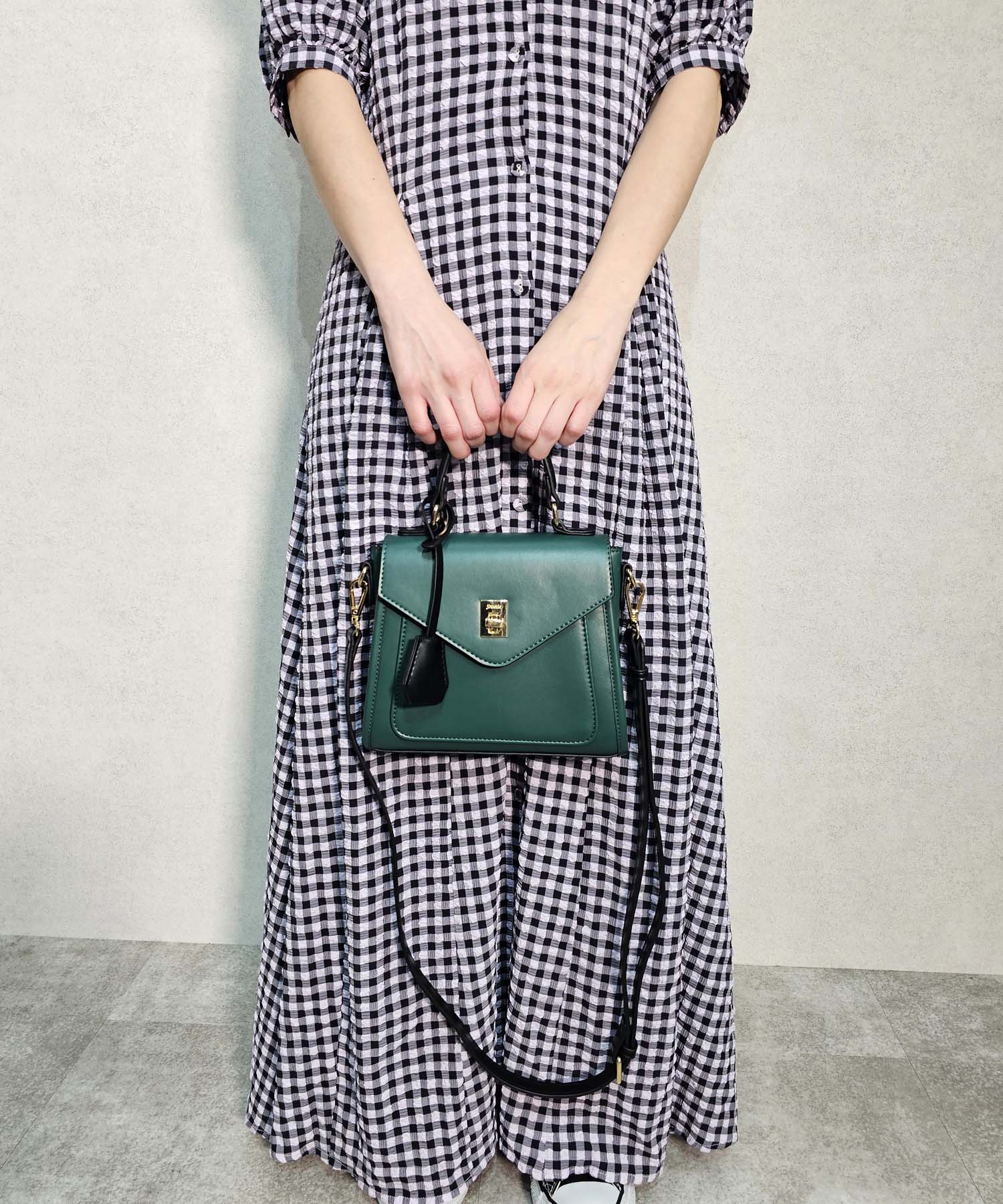 Jouetie Key House Attached Smooth Flap Shoulder Bag