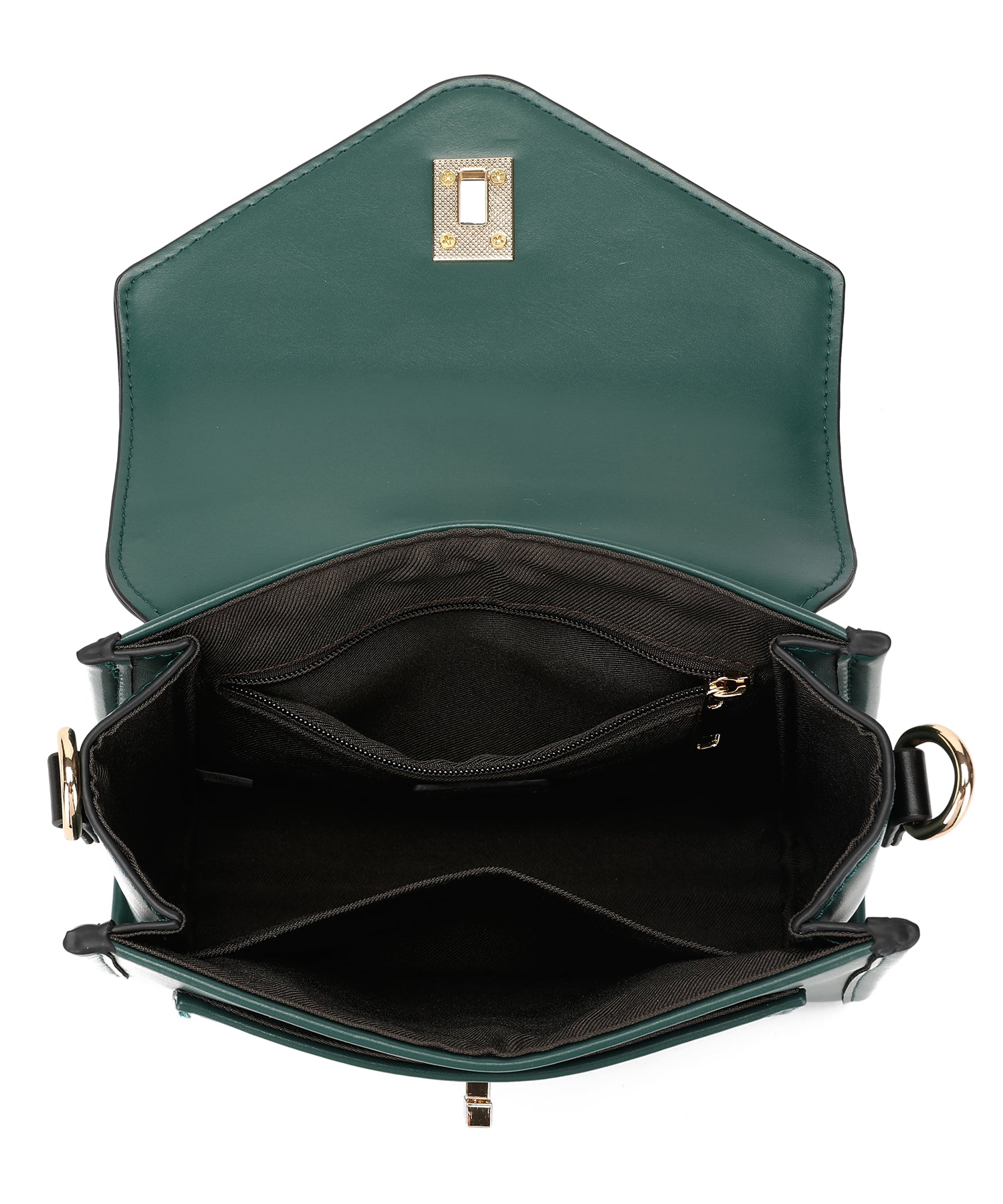 Jouetie Key House Attached Smooth Flap Shoulder Bag