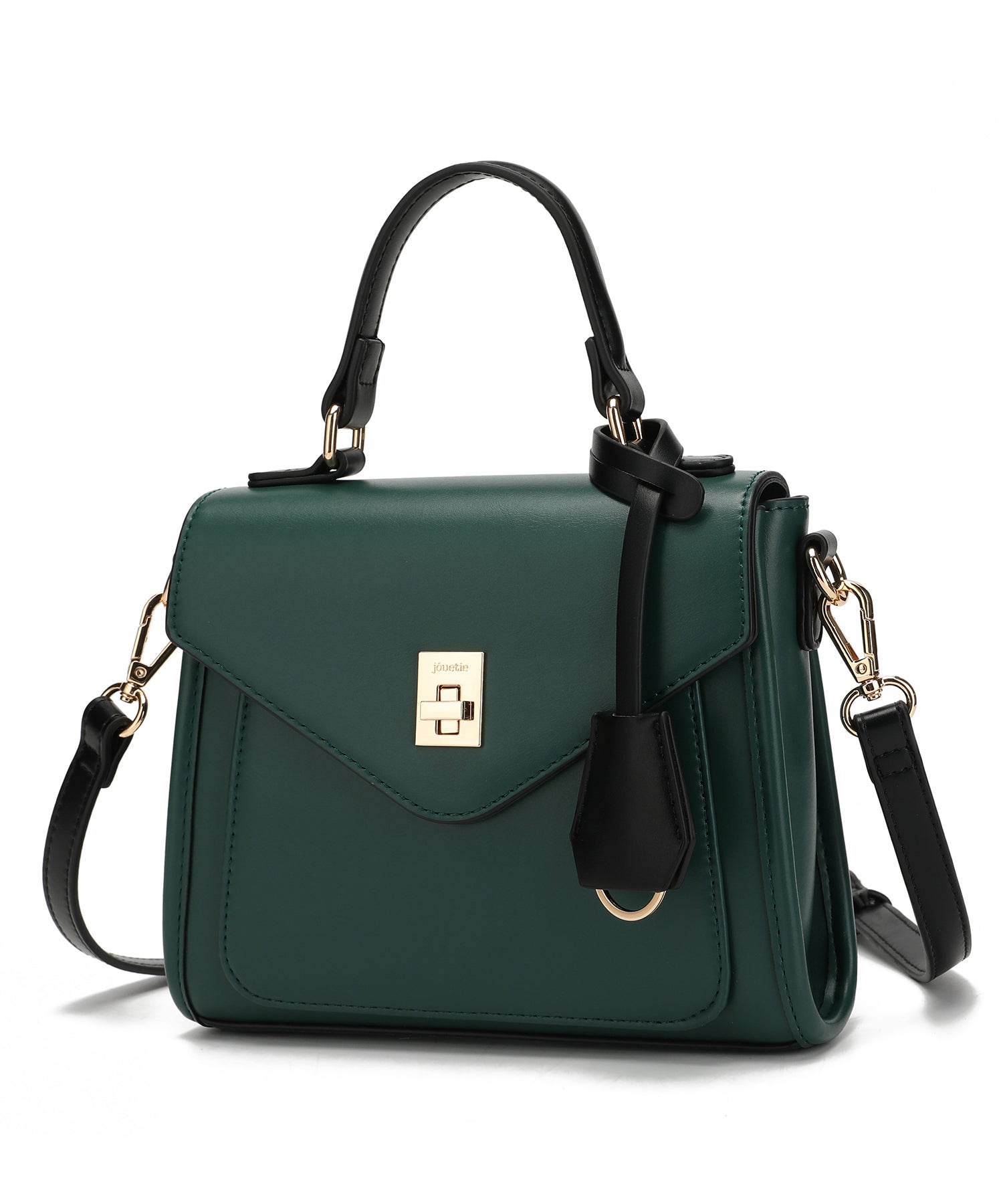 Jouetie Key House Attached Smooth Flap Shoulder Bag