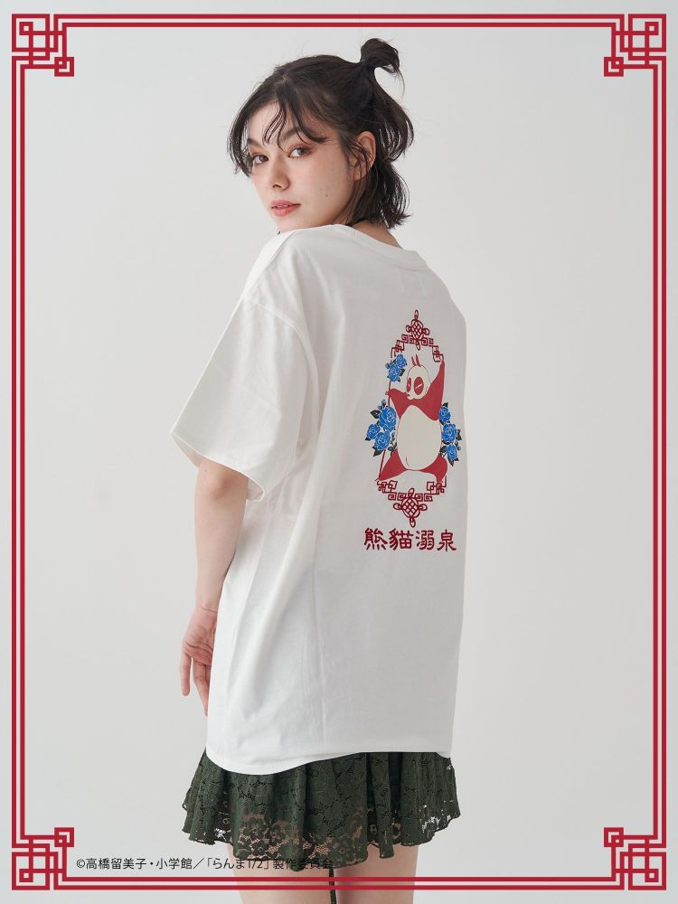 ジュエティ jouetie 【TVアニメ『らんま1/2』jouetie】チャイナグラフィックTシャツ （レッド） レッド
