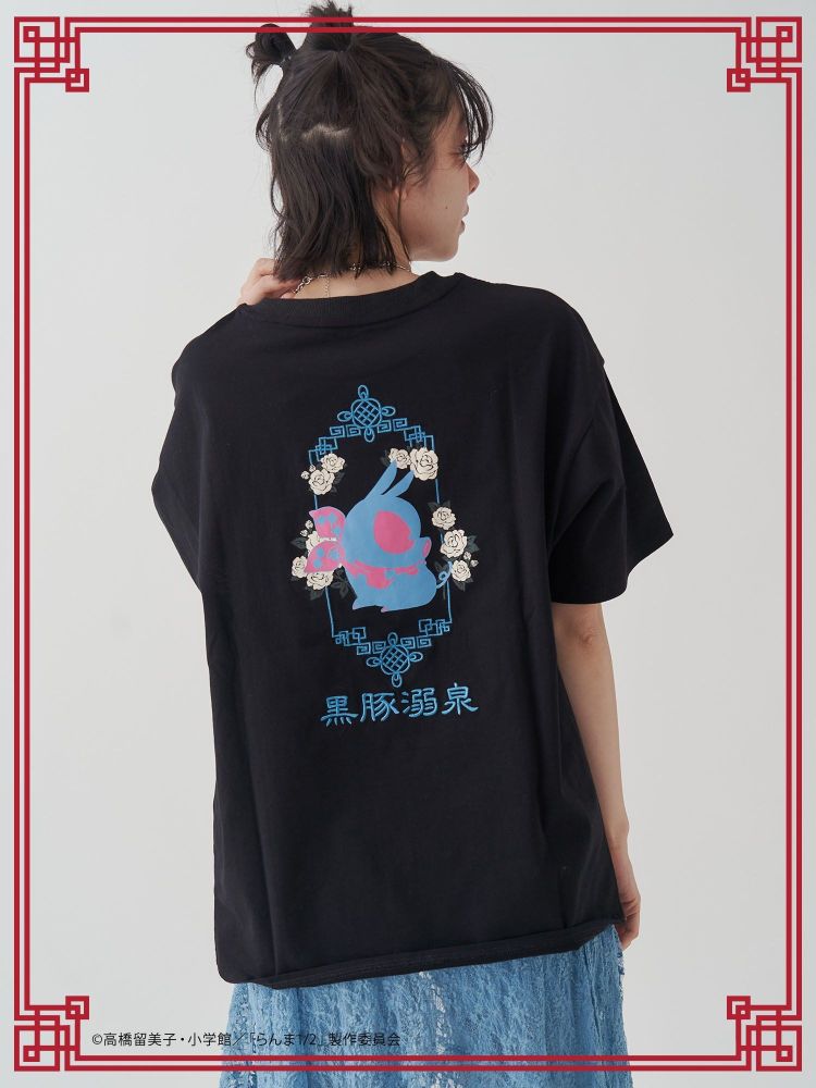 ジュエティ jouetie 【TVアニメ『らんま1/2』jouetie】チャイナグラフィックTシャツ （レッド） レッド