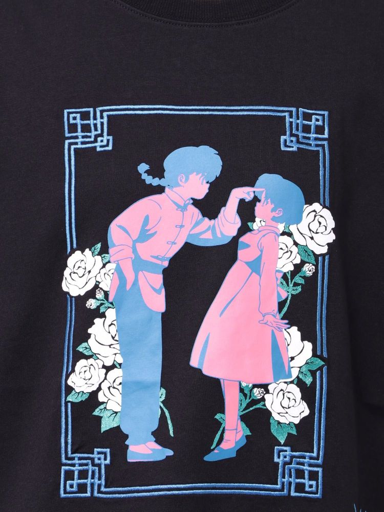 ジュエティ jouetie 【TVアニメ『らんま1/2』jouetie】チャイナグラフィックTシャツ （レッド） レッド