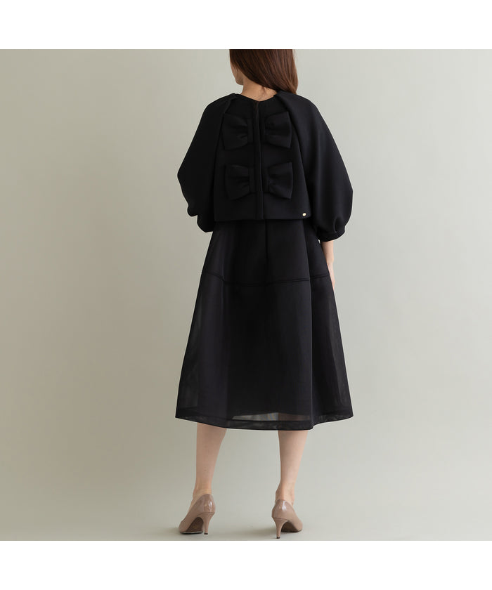 オーディア ミューズ Audie a Muses ビッグリボンWAYショートプルオーバー （ブラック） ブラック