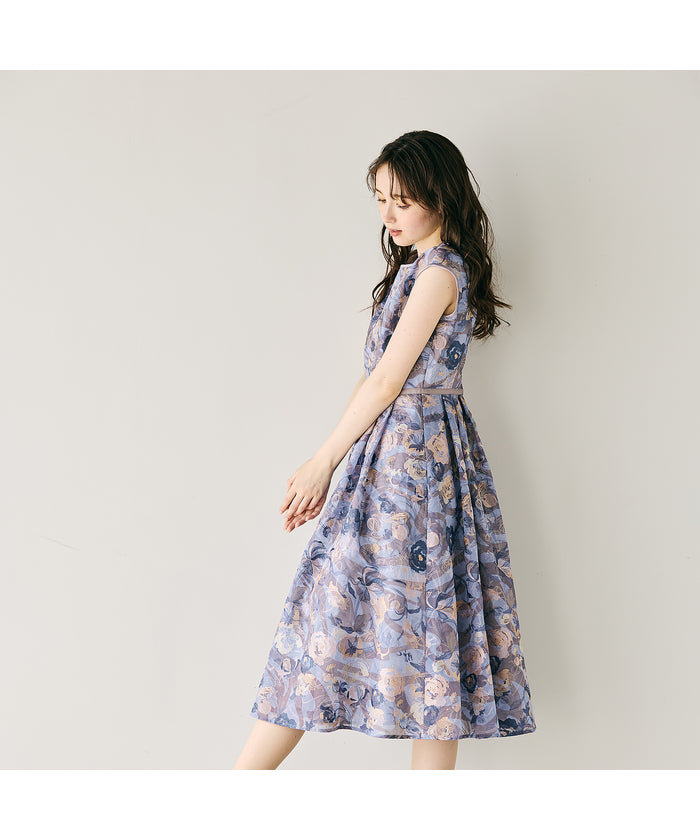 オーディア ミューズ Audie a Muses アールヌーボー調刺繍ワンピース （グリーン） グリーン