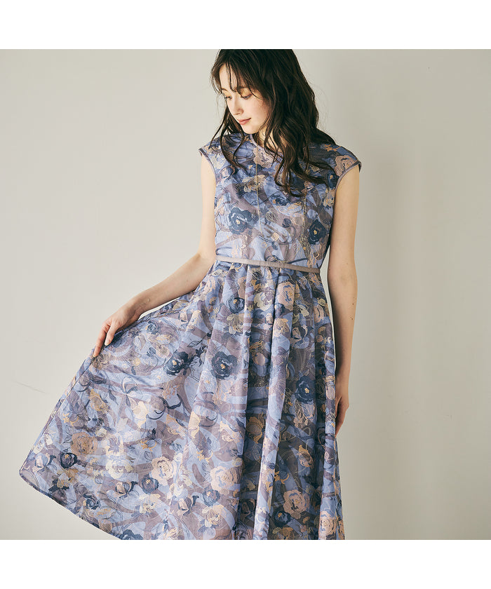 オーディア ミューズ Audie a Muses アールヌーボー調刺繍ワンピース （グリーン） グリーン
