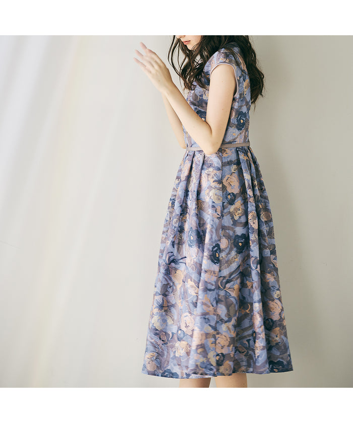 オーディア ミューズ Audie a Muses アールヌーボー調刺繍ワンピース （グリーン） グリーン