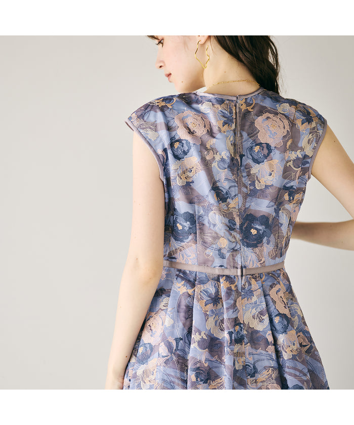 オーディア ミューズ Audie a Muses アールヌーボー調刺繍ワンピース （グリーン） グリーン
